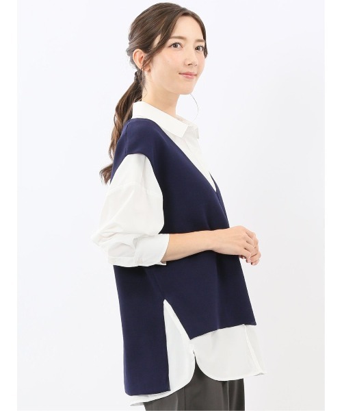 m.f.editorial（エムエフエディトリアル） ベスト ジレ 「ハンド