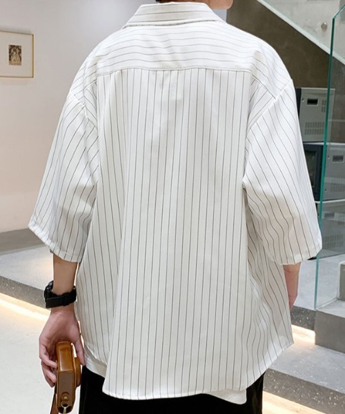 「link lot」 半袖シャツ L ホワイト メンズ_画像7