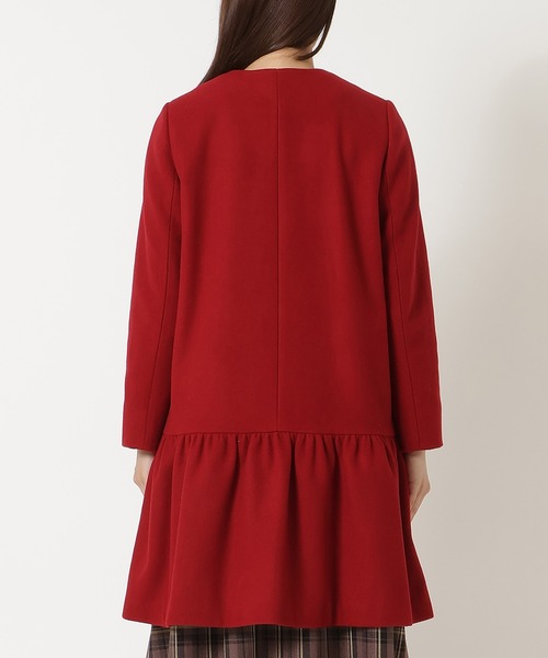 Rose Tiara（ローズティアラ） ノーカラーコート コート 「コサージュ