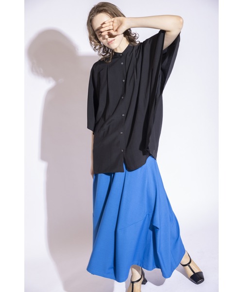 「OSMOSIS」 「loaf」7分袖ブラウス ONE SIZE ブラック レディース_画像8