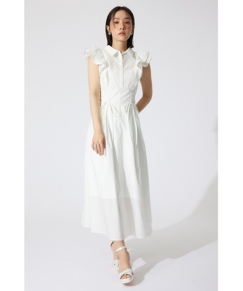 「rienda」 ノースリーブワンピース SMALL ベージュ レディース_画像4