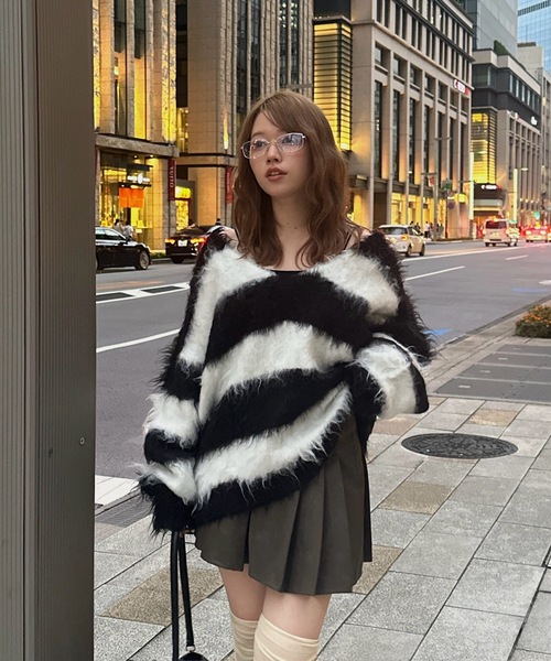 loin nuit 長袖ニット FREE ブルー レディース : ZOZOTOWN Yahoo!店