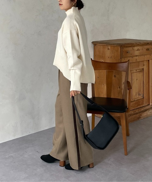 「Thevon」 長袖ニット FREE ブラック レディース_画像7