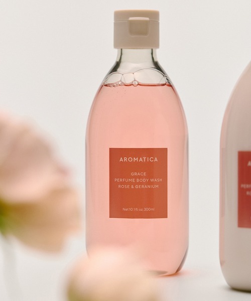 AROMATICA ボディソープ グレイスパフュームボディウォッシュローズ