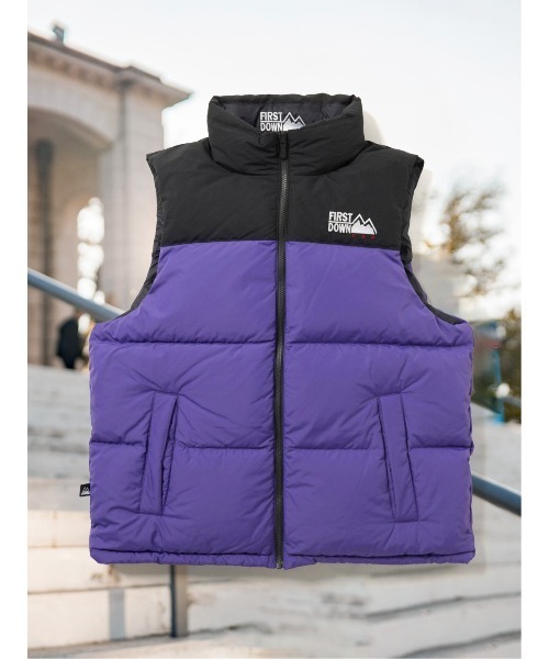 FIRST DOWN（ファーストダウン） ダウンベスト ベスト 撥水防風