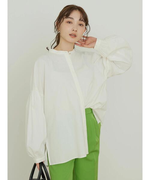 「AMERICAN HOLIC」 長袖ブラウス L オフホワイト レディース_画像2