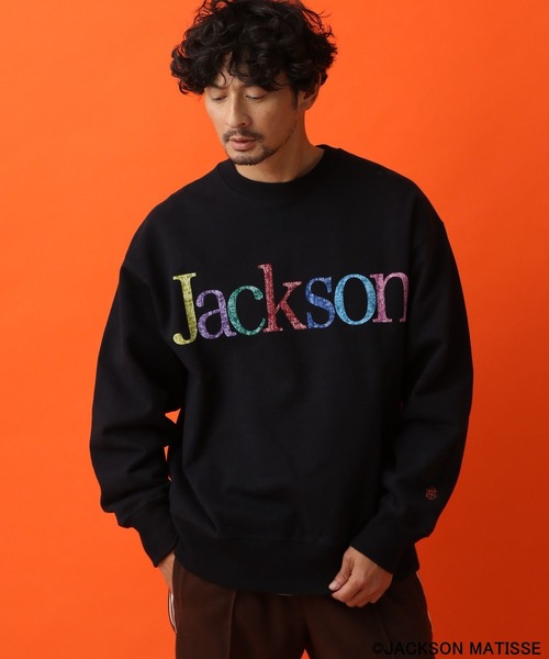 「JACKSON MATISSE」 スウェットカットソー LARGE ブラック メンズ_画像7