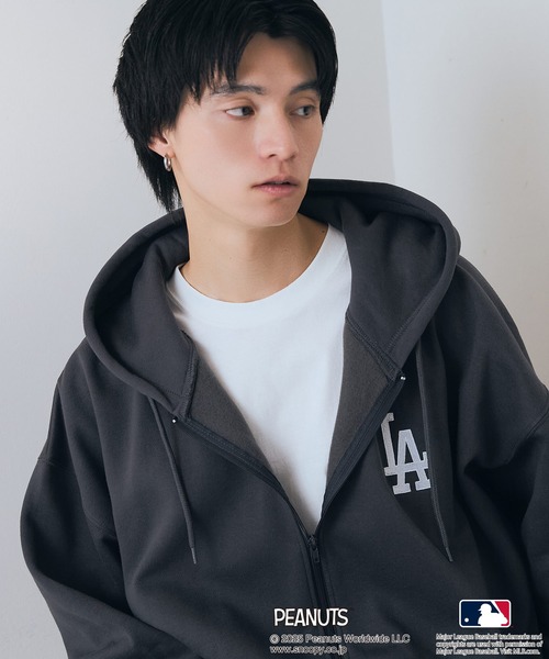 MLB ドジャース パーカー フルジップ Mサイズ 新品】ドジャース パーカー フルジップ M レディース 大谷翔平 MLB LA