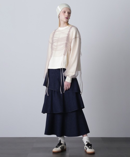 「ROSE BUD」 スウェットカットソー ONE SIZE ホワイト レディース_画像3