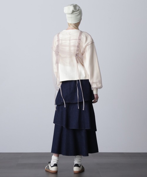 「ROSE BUD」 スウェットカットソー ONE SIZE ホワイト レディース_画像5