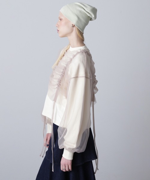 「ROSE BUD」 スウェットカットソー ONE SIZE ホワイト レディース_画像6