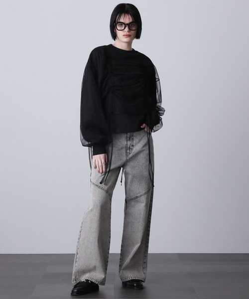 「ROSE BUD」 スウェットカットソー ONE SIZE ホワイト レディース_画像8