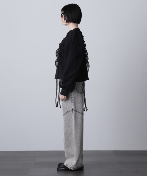 「ROSE BUD」 スウェットカットソー ONE SIZE ホワイト レディース_画像9