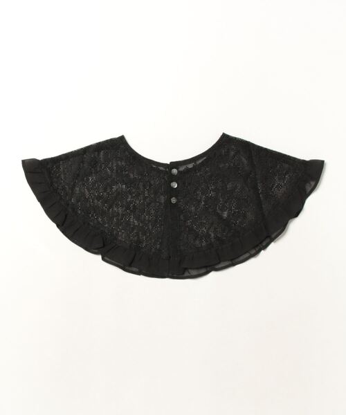 「haupia」 付け襟 FREE ブラック レディース_画像3