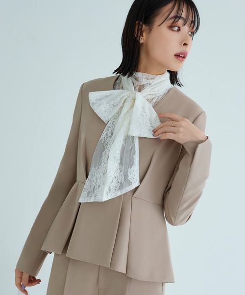 「RUIRUE BOUTIQUE」 パンツスーツ M ネイビー レディース_画像8