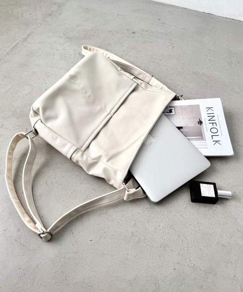 Loueme ショルダーバッグ バッグ ダブルポケット3WAYショルダーバッグ