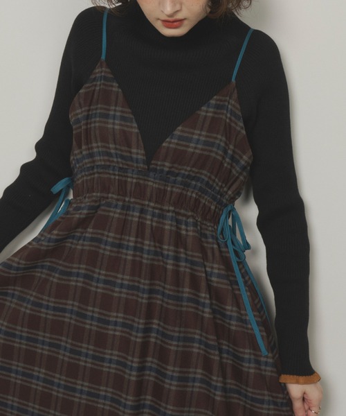 「Unitage」 キャミソールワンピース FREE ブラック レディース_画像5