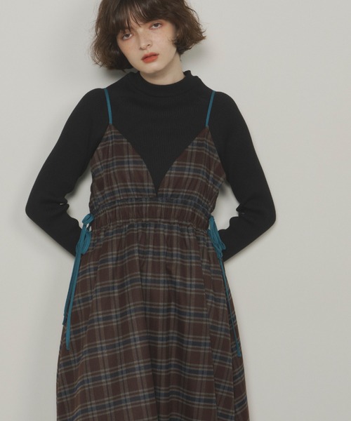 「Unitage」 キャミソールワンピース FREE ブラック レディース_画像7