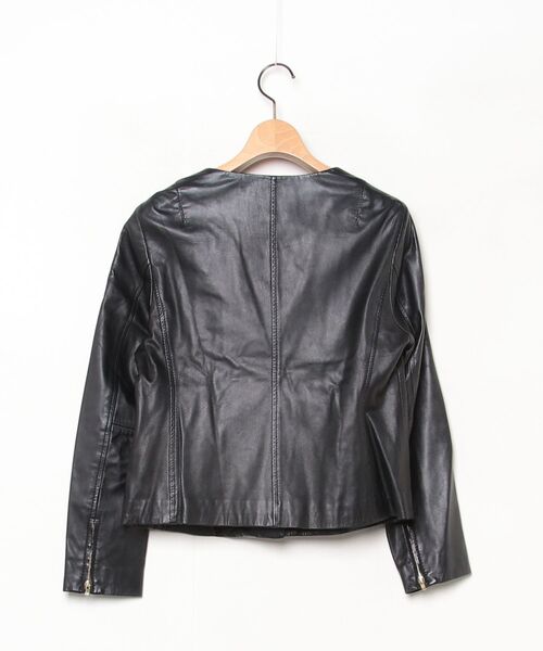 「BALLSEY」 レザーブルゾン 38 ブラック レディース_画像2