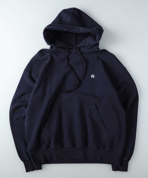 「Right-on」 「hollywoodathletic」プルオーバーパーカー L ネイビー メンズ_画像5