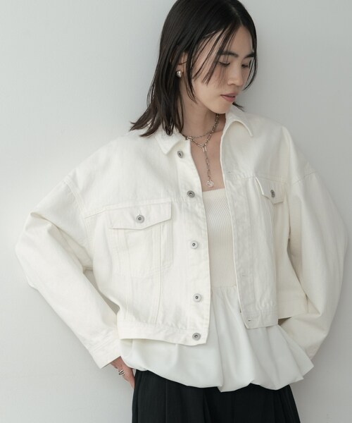 INDIVI GALLEST デニムジャケット gジャン ボックスデニムジャケット