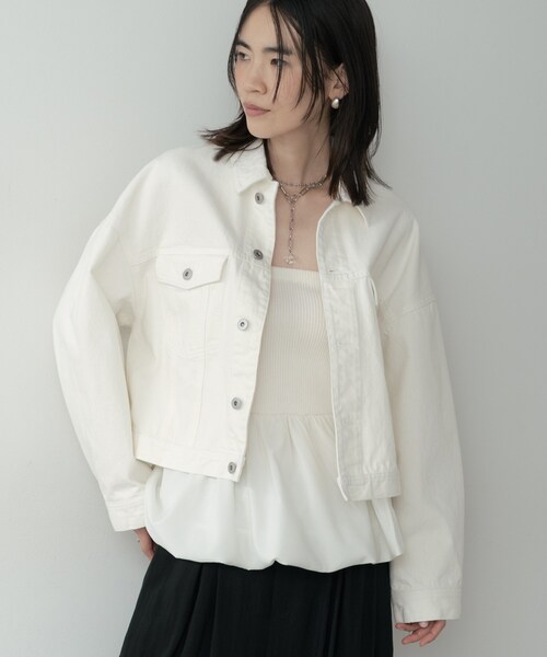 INDIVI GALLEST デニムジャケット gジャン ボックスデニムジャケット