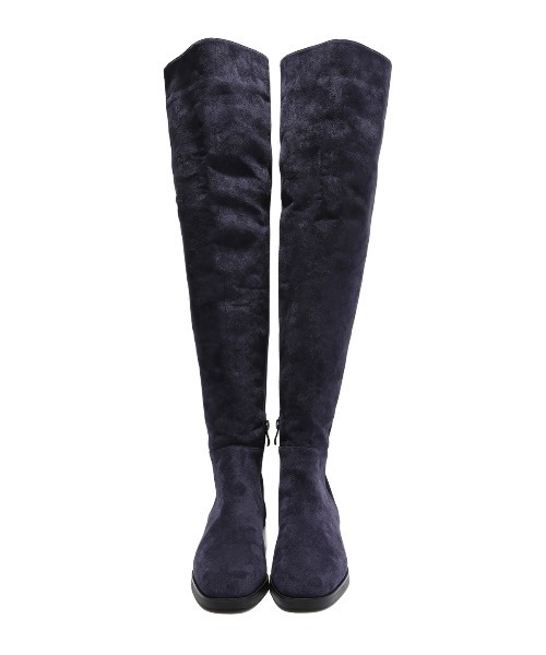 「COEL」 ロングブーツ 35 ネイビー レディース_画像5