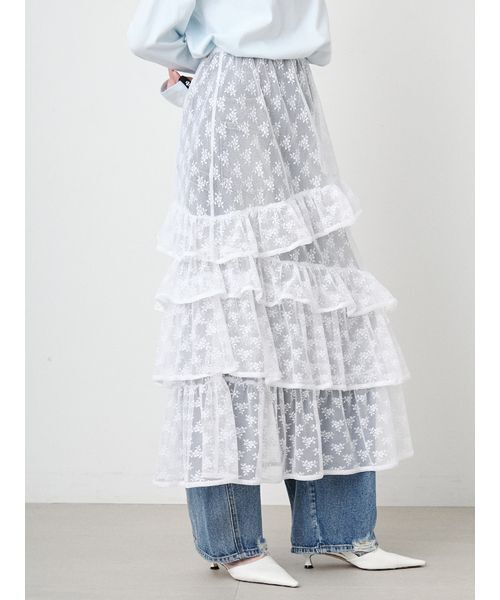 SORIN（ソリン） ロング スカート Random Ruffled Skirt/ランダム