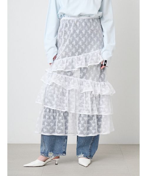 SORIN（ソリン） ロング スカート Random Ruffled Skirt/ランダム