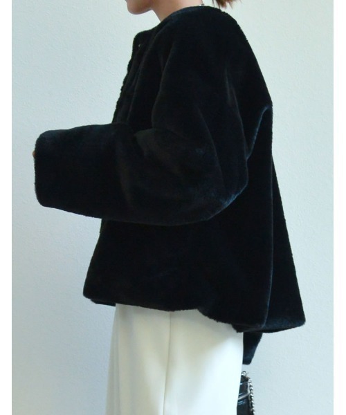 「Re:EDIT」 ブルゾン MEDIUM グレイッシュベージュ レディース_画像5