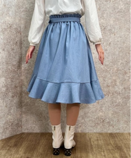 「axes femme POETIQUE」 スカート MEDIUM ブルー レディース_画像5