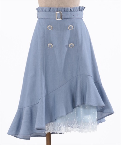 「axes femme POETIQUE」 スカート MEDIUM ブルー レディース_画像6