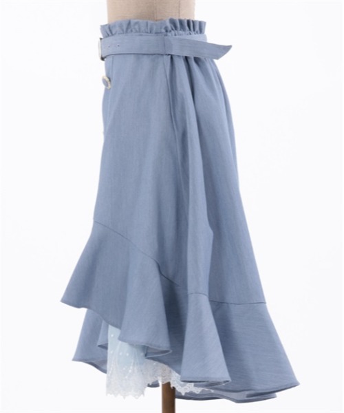 「axes femme POETIQUE」 スカート MEDIUM ブルー レディース_画像7