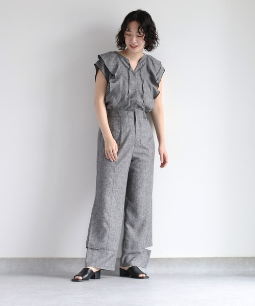 「cepo」 半袖ブラウス M ブラウン レディース_画像3
