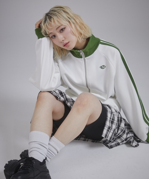 「ENVYM」 ジャージブルゾン SMALL ピンク レディース_画像4