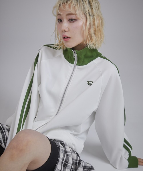 「ENVYM」 ジャージブルゾン SMALL ピンク レディース_画像6