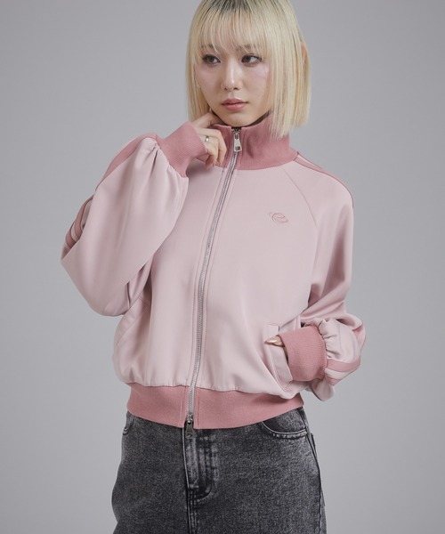 「ENVYM」 ジャージブルゾン SMALL ピンク レディース_画像8