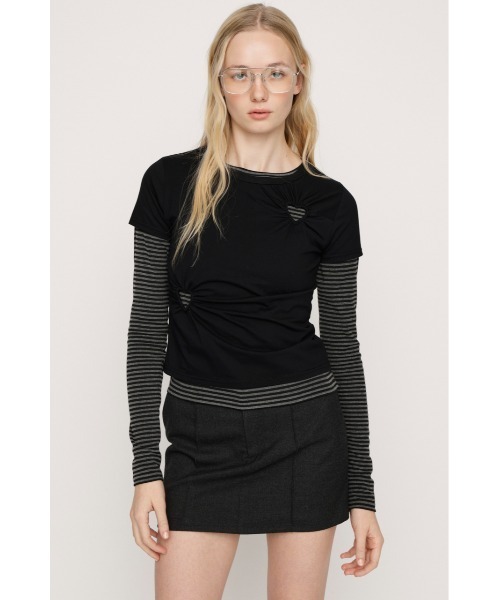 SLY（スライ） tシャツ HEART HOLE 2P TOPS ハートホールツーピー