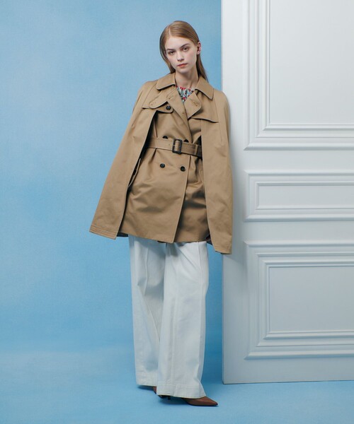 トレンチコート コート 「LOULOU WILLOUGHBY」トレンチケープコート レディースの画像
