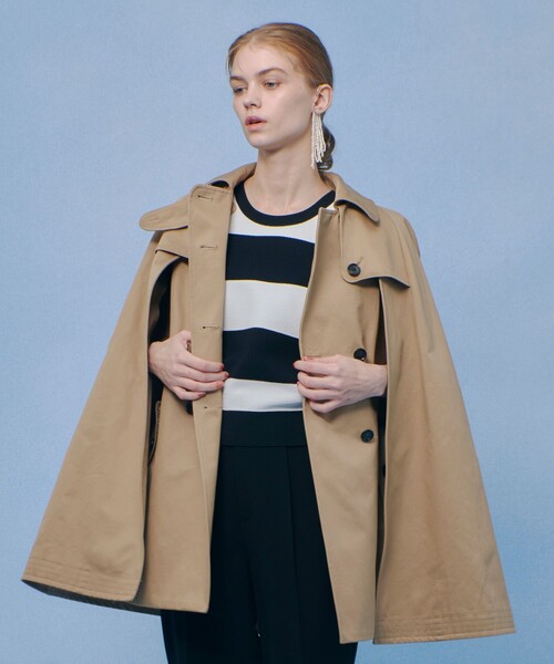 トレンチコート コート 「LOULOU WILLOUGHBY」トレンチケープコート レディースの画像