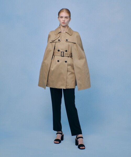 トレンチコート コート 「LOULOU WILLOUGHBY」トレンチケープコート レディースの画像