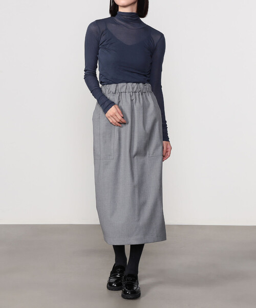 「nicholson&nicholson」 スカート 38 ネイビー レディース_画像2