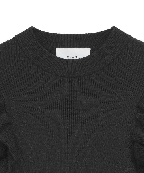 CLANE（クラネ） ニット セーター 「CLANE/クラネ」FRILL SLEEVE KNIT