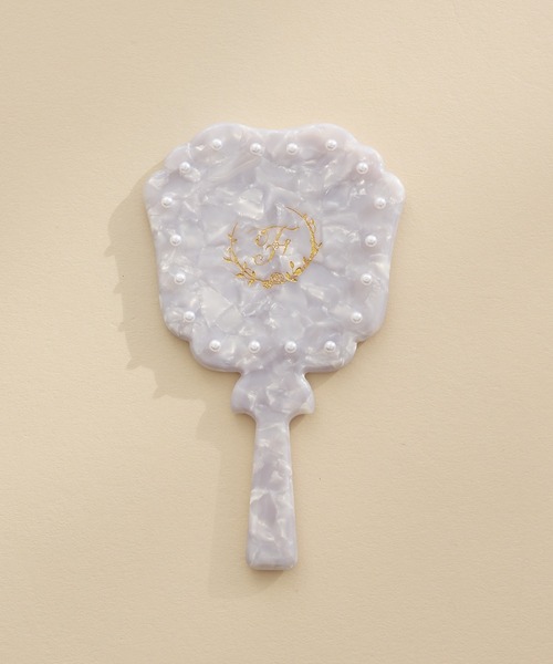 Maison de FLEUR（メゾンドフルール） コンパクトミラー パールFハンド
