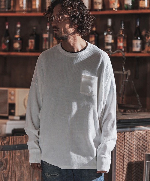 「FACTOTUM」 長袖Tシャツ 44 ホワイト メンズ_画像5