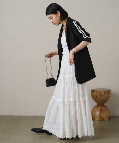 「LOUNGEDRESS」 テーラードジャケット FREE ネイビー レディースの画像