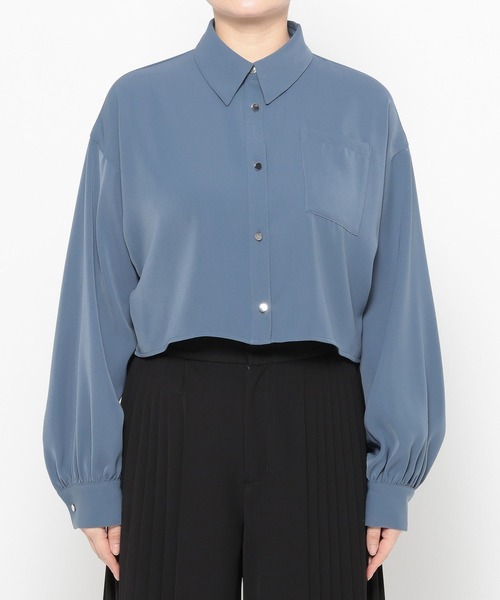 HARE（ハレ） ブラウス シャツ トロミショートシャツ(HARE) レディース
