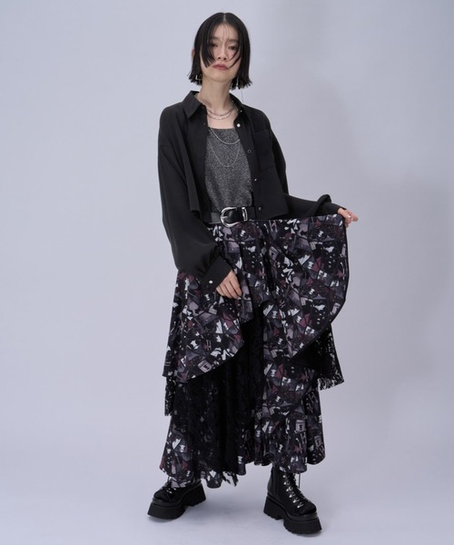 HARE（ハレ） ブラウス シャツ トロミショートシャツ(HARE) レディース