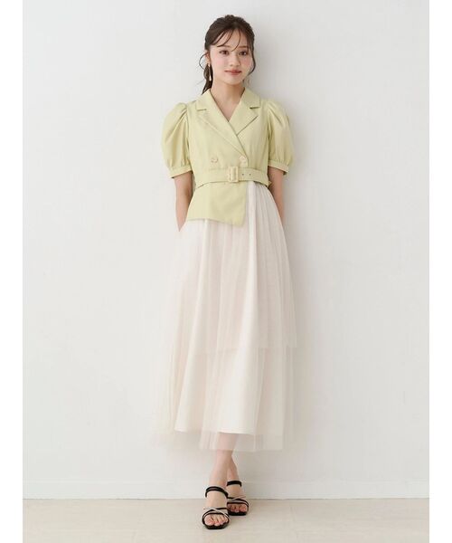 ワンピース ジャケットドッキングワンピースの画像