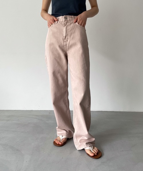 「CANAL JEAN」 パンツ SMALL ベビーピンク レディース